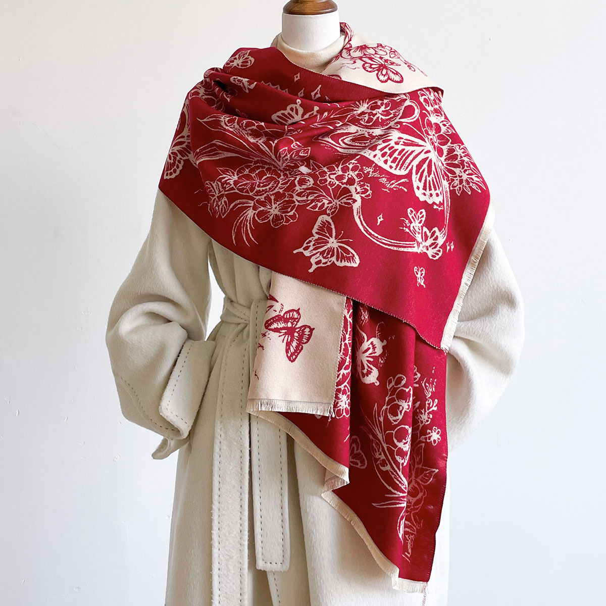 Imitation Cashmere Scarf For W - Pashmina Wrap Large review and price