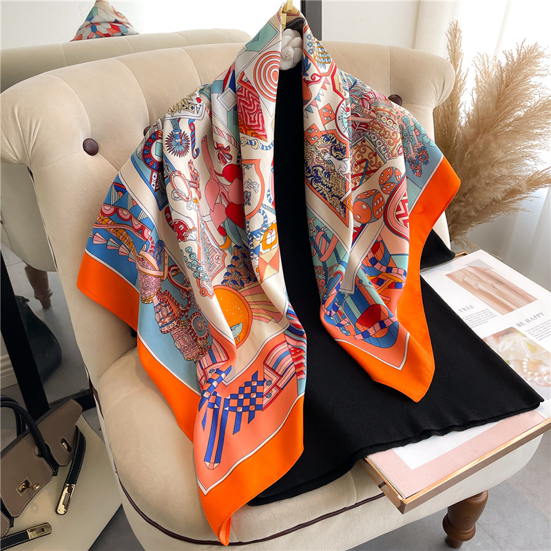 2026 New Square Twill Silk Sca - Head Wrap Turban review and price