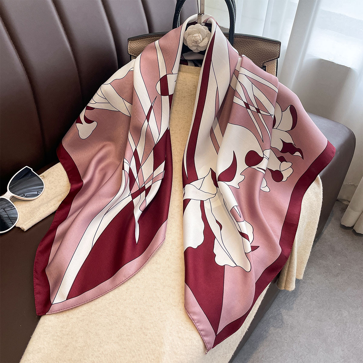 Luxury 90*90Cm Square Scarf Tw - Silk Neck Scarf review and price