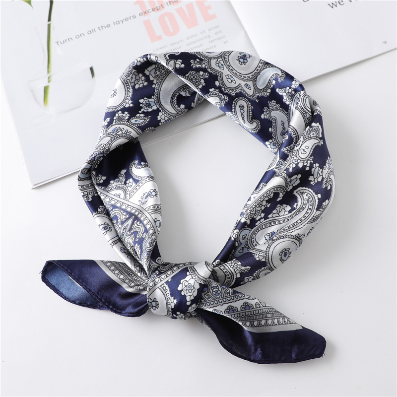 60cm Luxury Square Silk Scarf  - Head Wrap Turban review and price