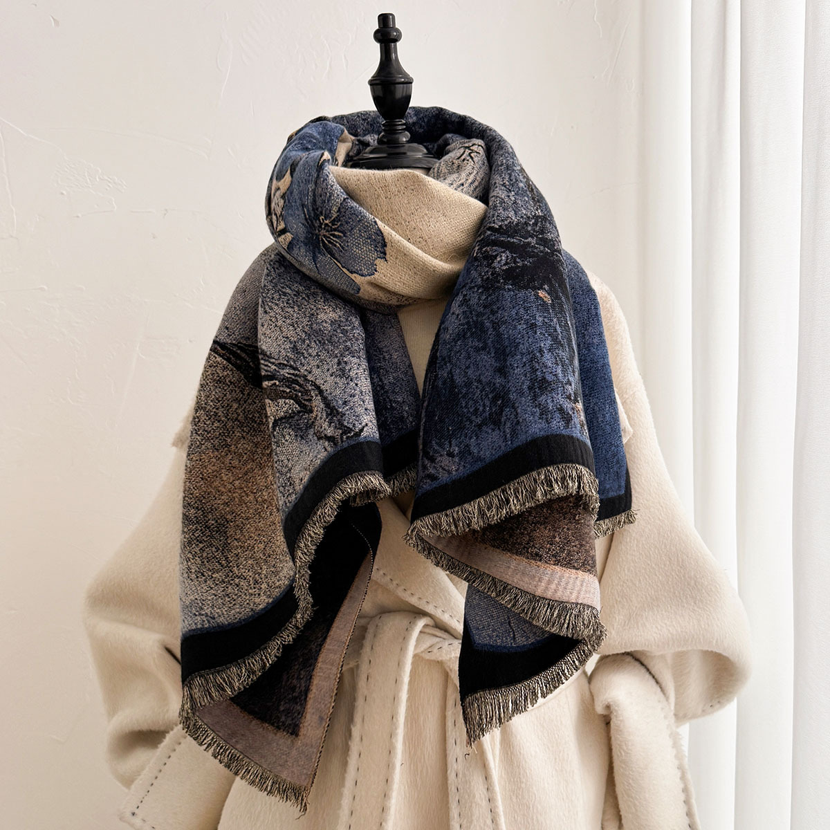 Women Imitation Cashmere Scarf - Pashmina Wrap Large review and price