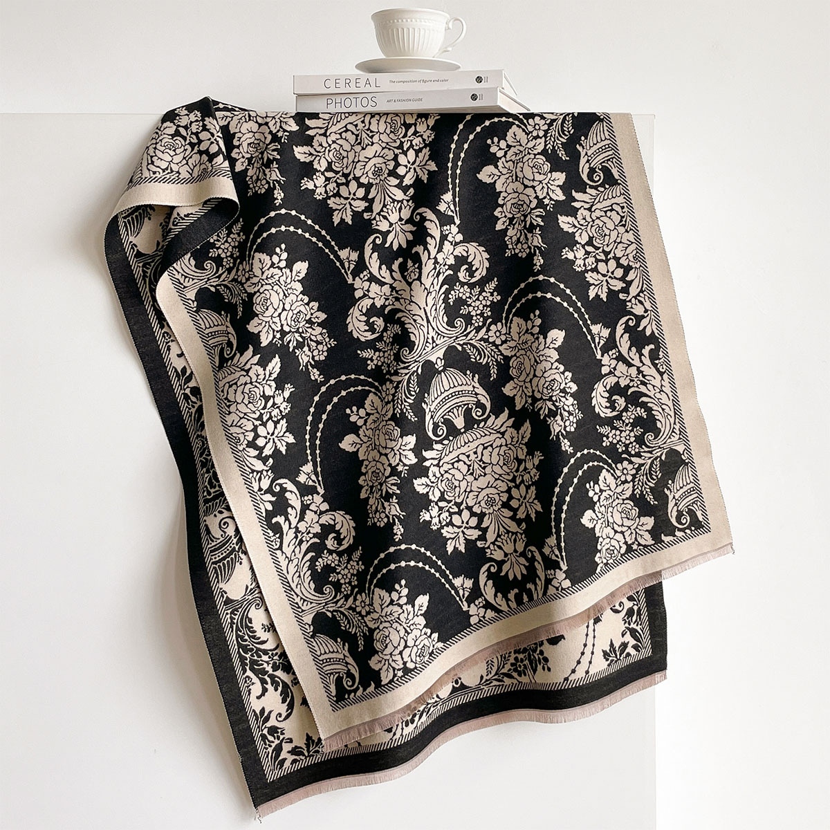 Imitation Cashmere Fringed Sca - Pashmina Wrap Large review and price