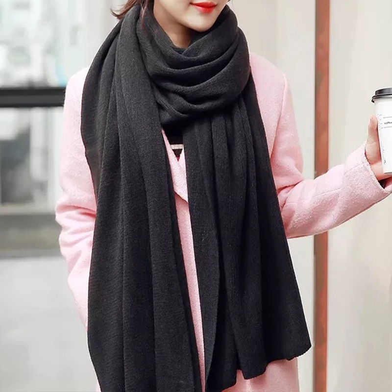 Solid Color Imitation Cashmere - Muffler Men Wool review and price