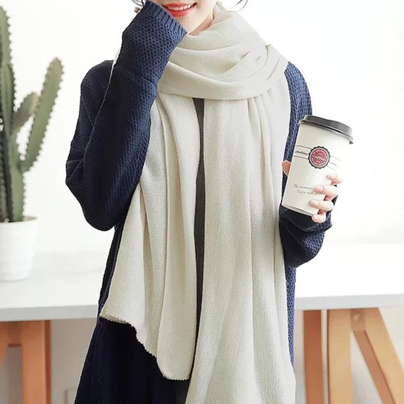 Solid Color Imitation Cashmere - Muffler Men Wool review and price