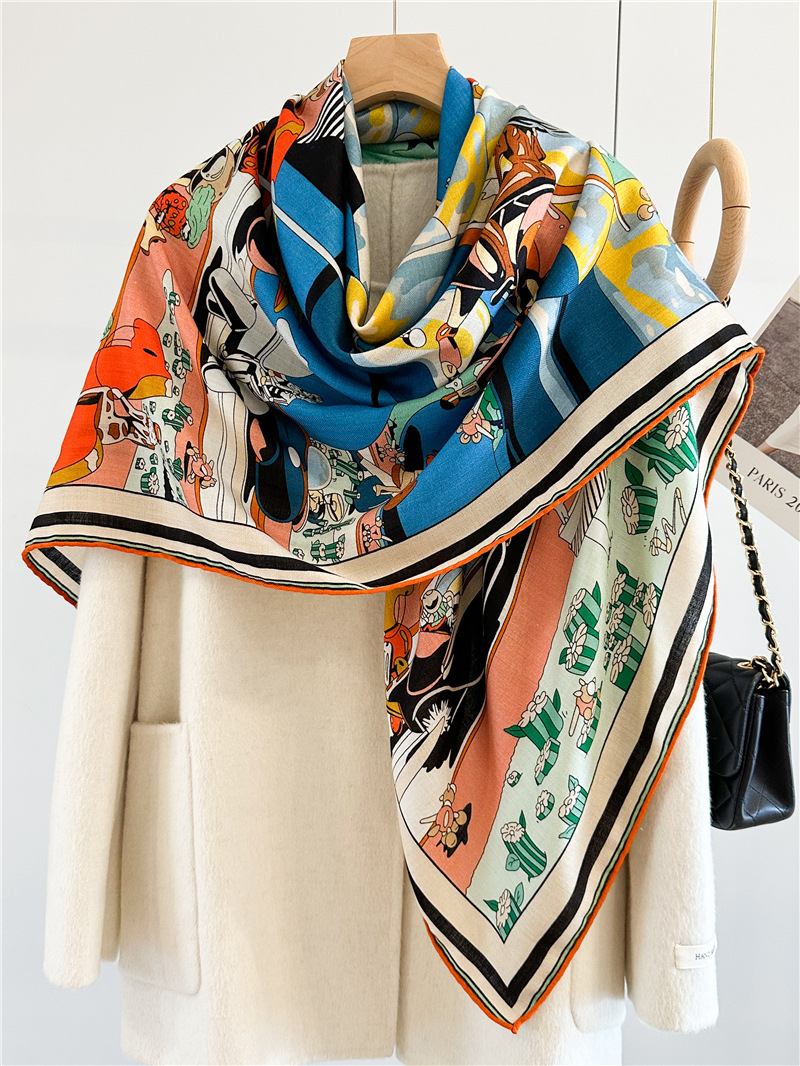 Luxury Designer Wool Silk Scar - Pashmina Wrap Large review and price